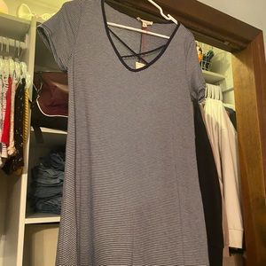 Women’s large striped swing dress